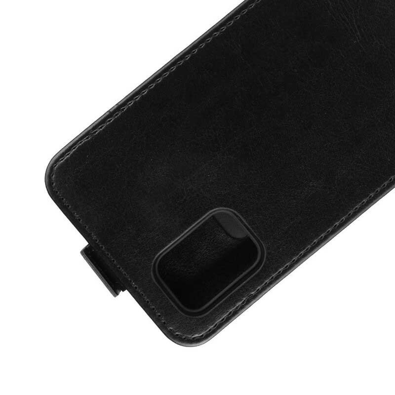 Capa De Couro Para Samsung Galaxy A51 Flip Efeito Couro Dobrável