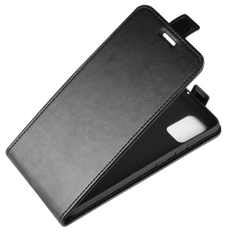Capa De Couro Para Samsung Galaxy A51 Flip Efeito Couro Dobrável