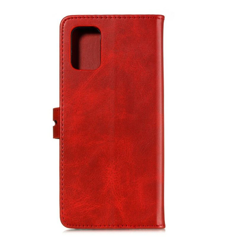 Capa De Couro Para Samsung Galaxy A51 Gatinho De Couro Falso