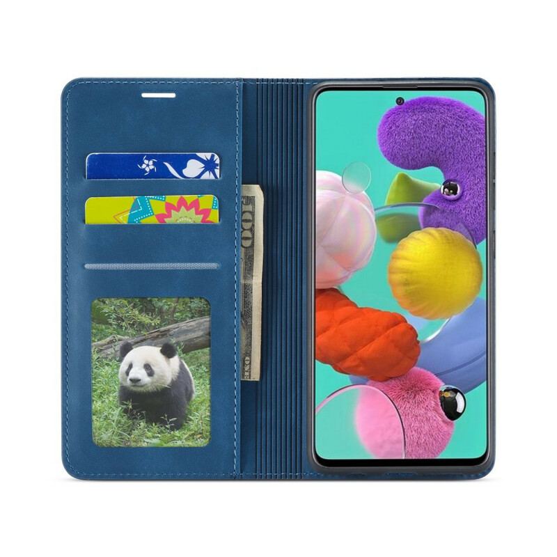 Capa Em Pele Para Samsung Galaxy A51 Forwenw Efeito Couro