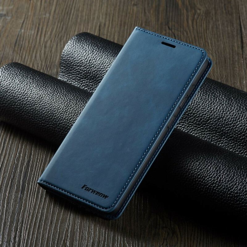 Capa Em Pele Para Samsung Galaxy A51 Forwenw Efeito Couro