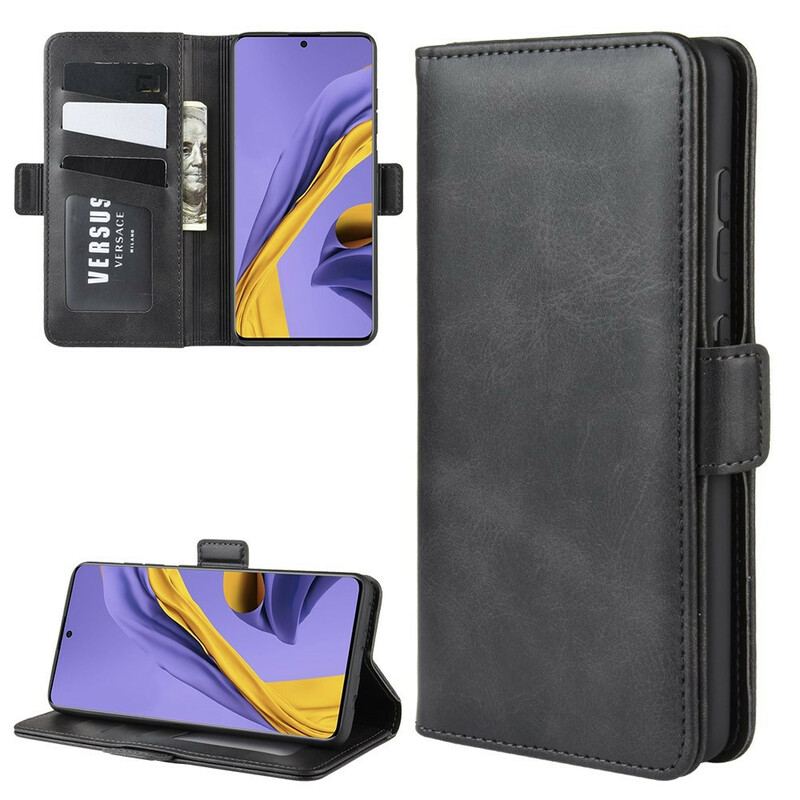 Capa Flip Para Samsung Galaxy A51 De Couro Aba Dupla
