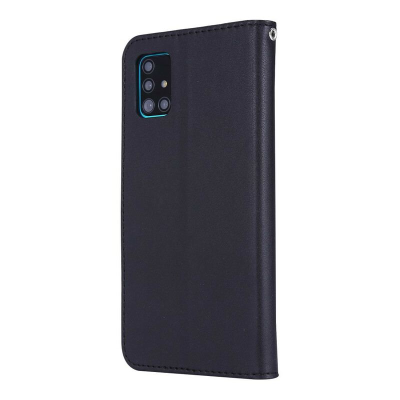 Capa Flip Para Samsung Galaxy A51 Gato Dormindo