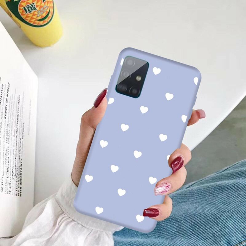 Capa Para Samsung Galaxy A51 Coração De Silicone Apenas