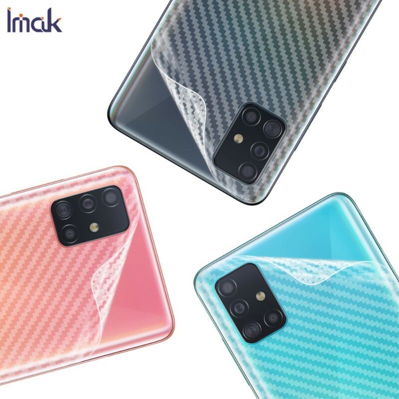 Película De Proteção Traseira Para Samsung Galaxy A51 Carbon Style Imak