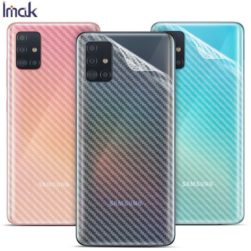 Película De Proteção Traseira Para Samsung Galaxy A51 Carbon Style Imak