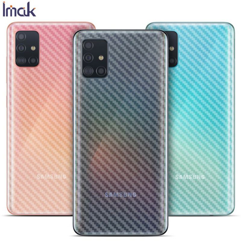 Película De Proteção Traseira Para Samsung Galaxy A51 Carbon Style Imak