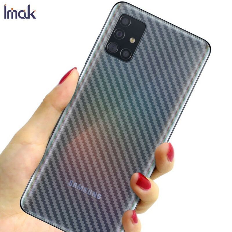Película De Proteção Traseira Para Samsung Galaxy A51 Carbon Style Imak