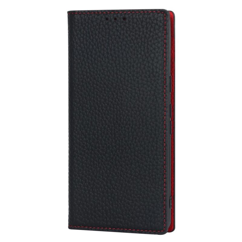 Capa De Celular Para Google Pixel 7A De Cordão Flip Correia De Couro Litchi Genuíno