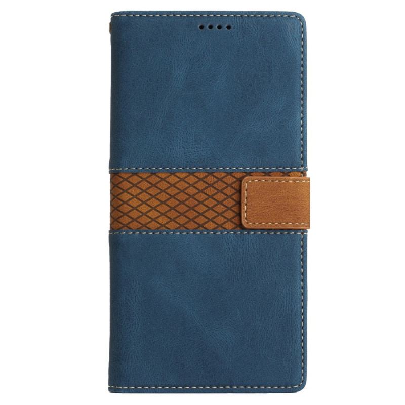 Capa De Couro Para Google Pixel 7A Friso E Cinta