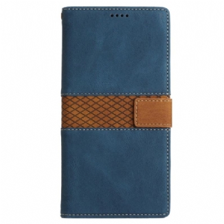 Capa De Couro Para Google Pixel 7A Friso E Cinta