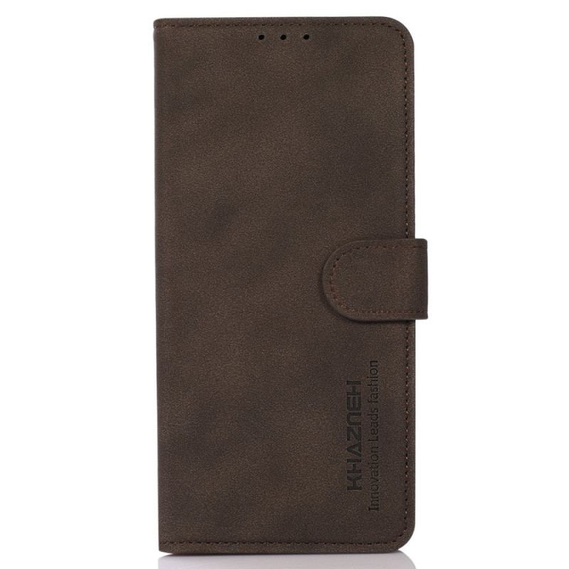 Capa De Couro Para Google Pixel 7A Khazneh