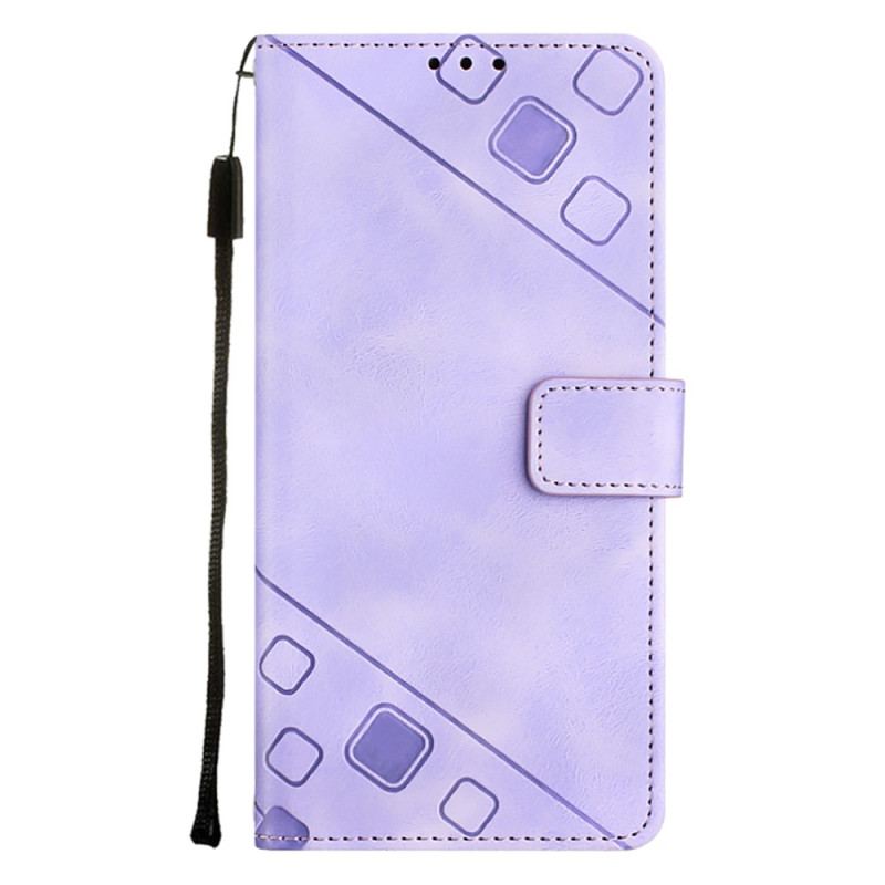 Capa Em Pele Para Google Pixel 7A De Cordão Estilo Strappy Dos Anos 70