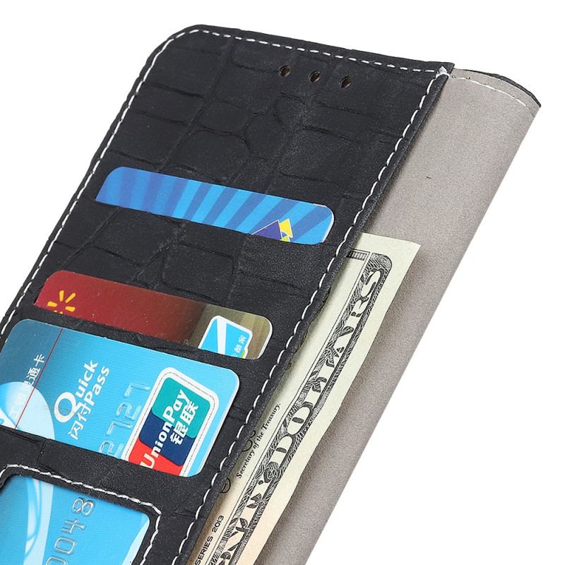 Capa Em Pele Para Google Pixel 7A Poder Do Crocodilo