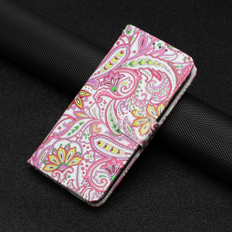 Capa Flip Para Google Pixel 7A De Cordão Padrão De Tiras