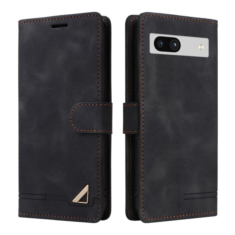 Capa Flip Para Google Pixel 7A Sensação De Toque Na Pele