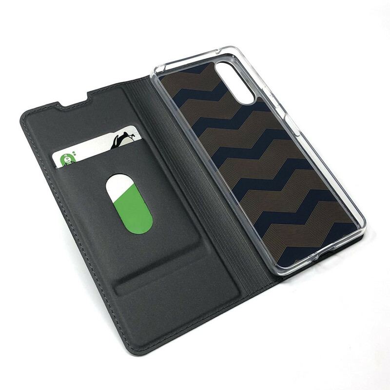 Capa De Celular Para Sony Xperia 10 II Flip Fecho Magnético