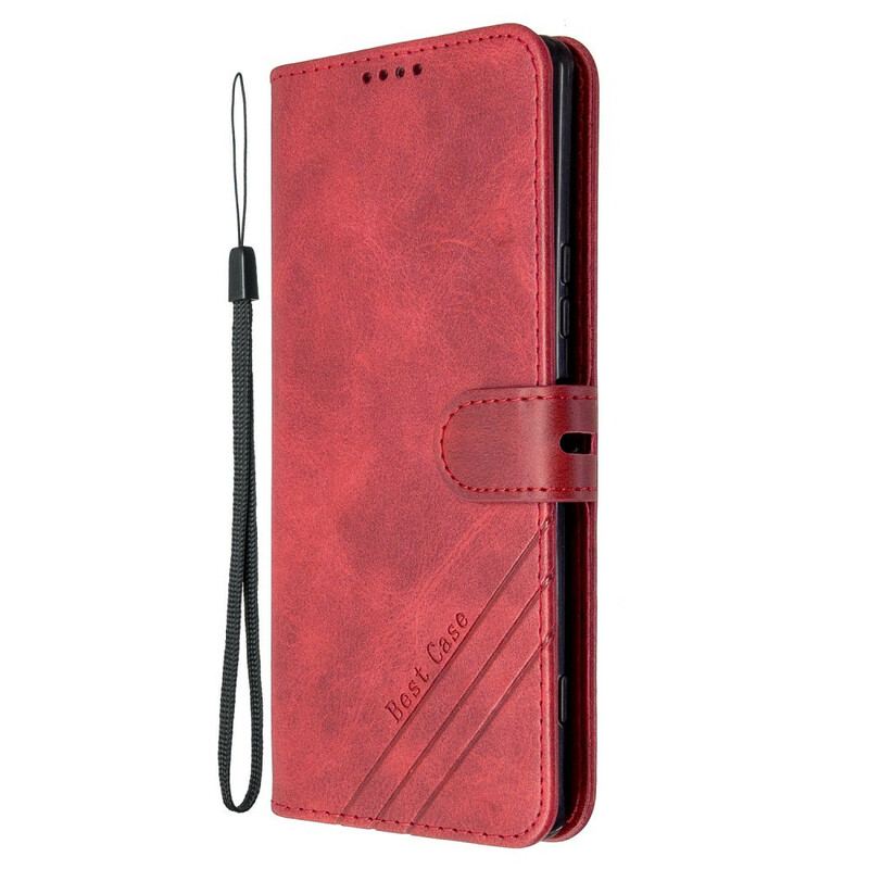 Capa Em Pele Para Sony Xperia 10 II Melhor Caso