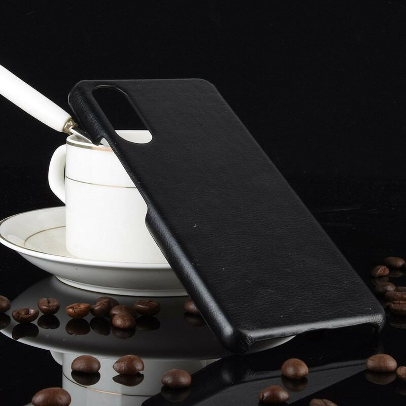 Capa Para Sony Xperia 10 II Efeito Couro Lichia