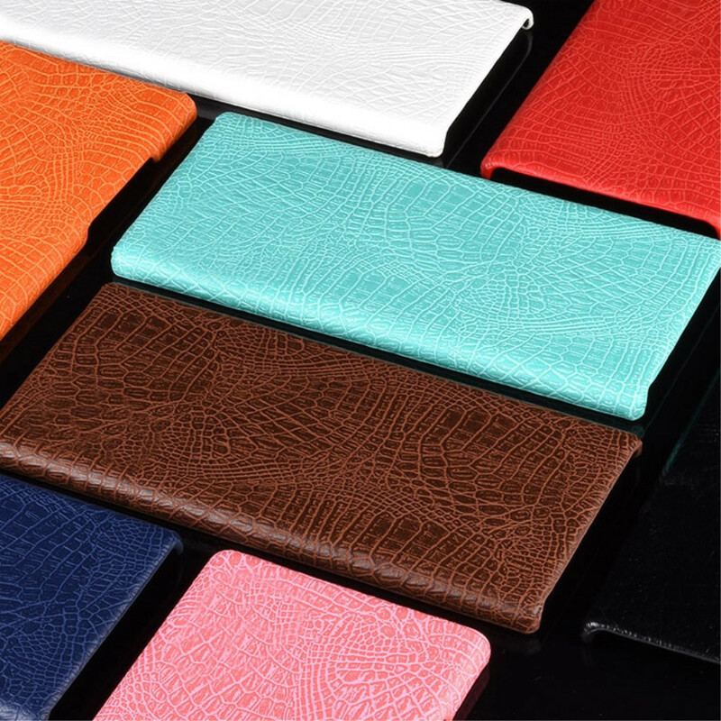 Capa Para Sony Xperia 10 II Efeito Pele De Crocodilo